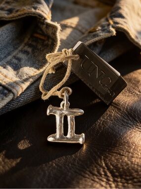 Gemini Sterling Silver-Plated Charm by UNO de 50